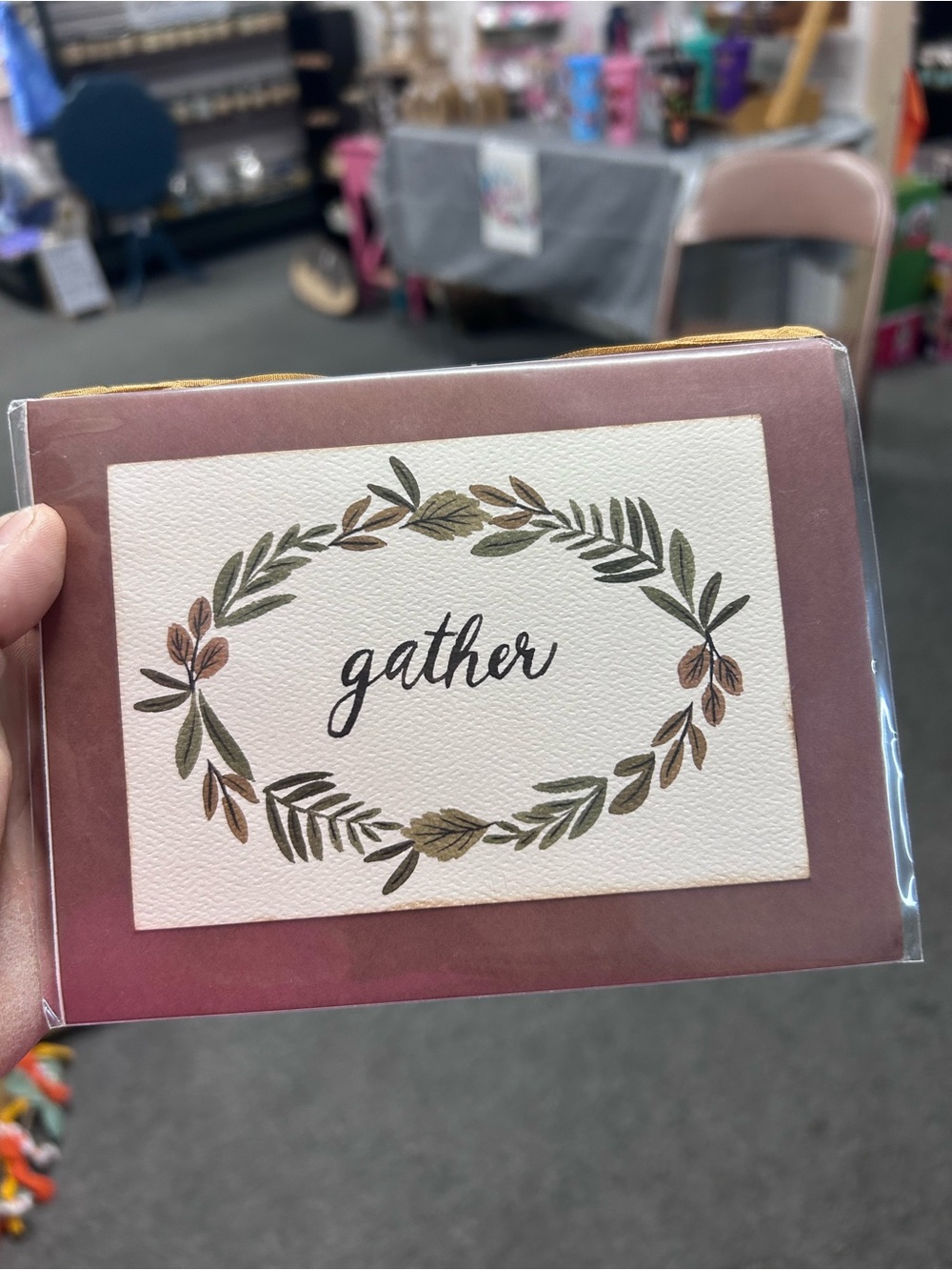 Gather Decorative Recipe Card Set - Dusty Rose